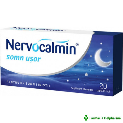 Nervocalmin Somn Usor cu Valeriana x 20 caps. moi, Biofarm