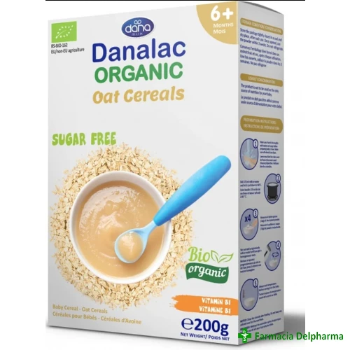 Bio Organic Cereale ovaz 6 luni+ x 200 g, Danalac