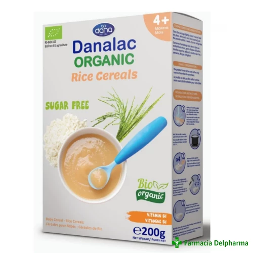 Bio Organic Cereale orez 4 luni+ x 200 g, Danalac