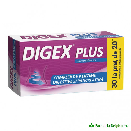 Digex Plus x 20 compr. + 10 compr. cadou, Fiterman