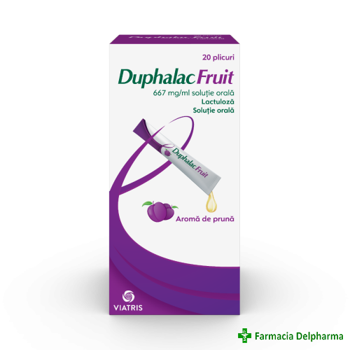 Duphalac Fruit solutie orala 667 mg/ml x 20 plicuri, Viatris