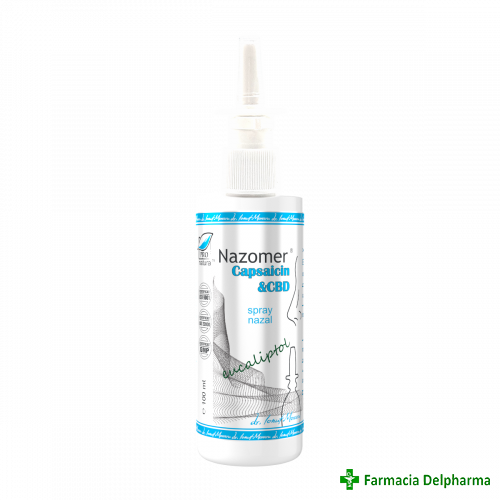 Nazomer Capsaicin & CBD spray nazal x 100 ml, Pro Natura