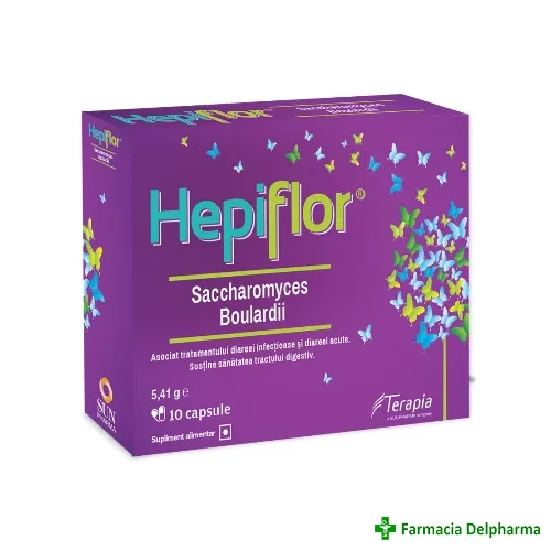 Hepiflor saccharomyces boulardii x 10 caps.