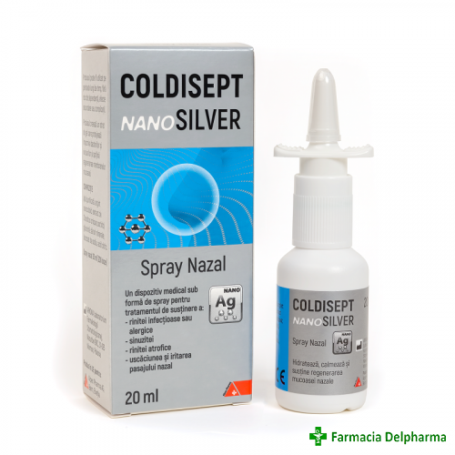 Coldisept nanosilver spray nazal x 20 ml