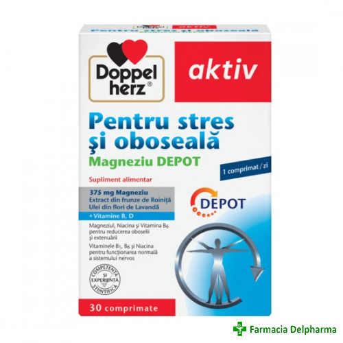 Pentru Stres si Oboseala Magneziu Depot x 30 compr., Doppelherz