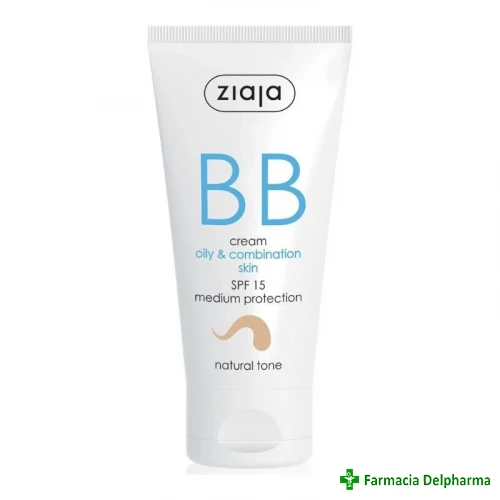 Crema BB nuanta natural SPF15 ten gras mixt (BB Cream) x 50 ml, Ziaja