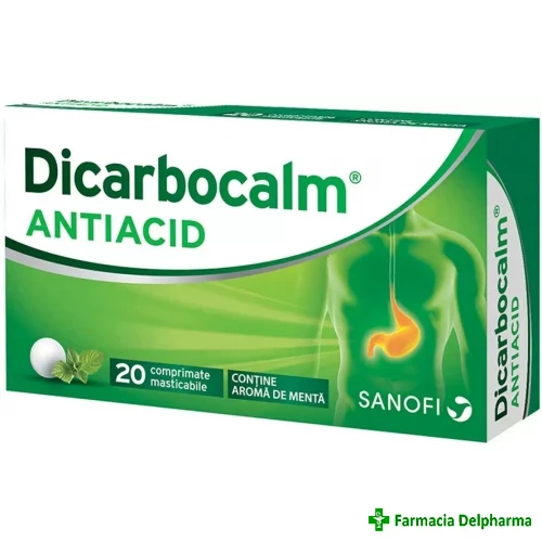 Dicarbocalm Antiacid x 20 compr., Sanofi
