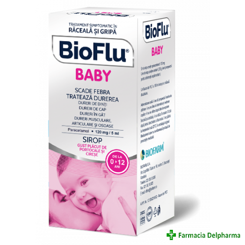 BioFlu Baby 120 mg/5 ml sirop x 100 ml, Biofarm