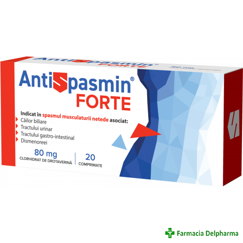 Antispasmin Forte 80 mg x 20 compr., Biofarm