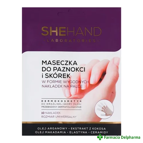 Masca pentru unghii si cuticule SheHand x 10 buc., SheCosmetic