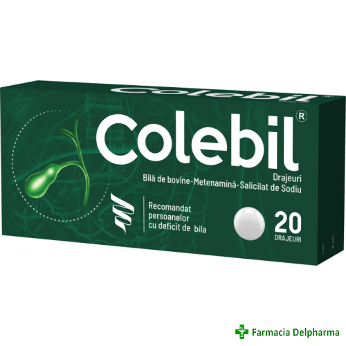 Colebil x 20 drajeuri, Biofarm