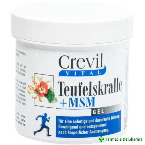 Gel Gheara Dracului + MSM x 250 ml, Crevil