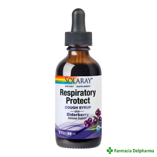 Respiratory Protect Cough syrup Solaray x 59 ml, Secom