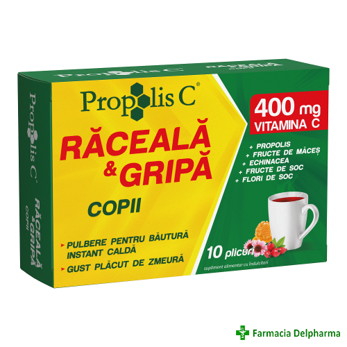 Propolis C Raceala si Gripa copii x 10 plicuri, Fiterman