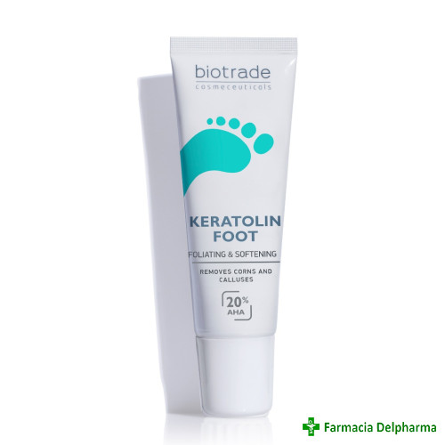 Gel exfoliant bataturi si negi Keratolin Foot x 15 ml, Biotrade
