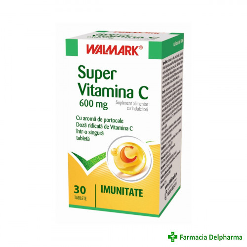 Super Vitamina C 600 mg x 30 compr., Walmark
