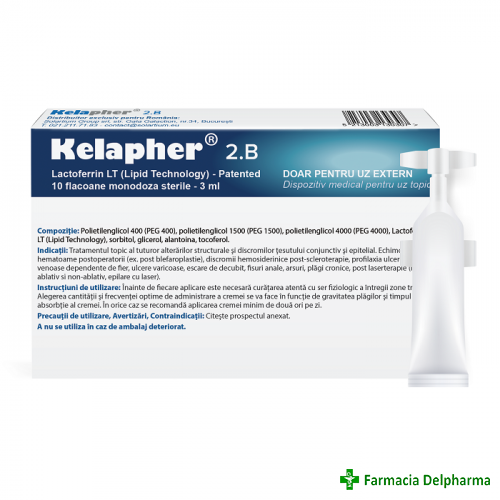 Kelapher 2.B nano-lactoferina 3 ml x 10 monodoze, Meditrina