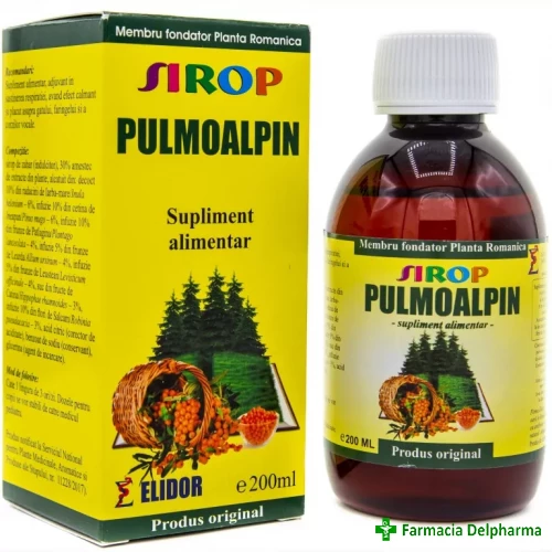 Sirop Pulmoalpin x 200 ml, Elidor