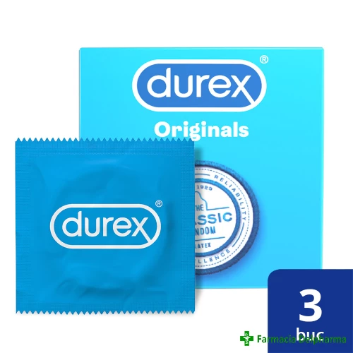 Prezervative Durex original x 3 buc., Durex