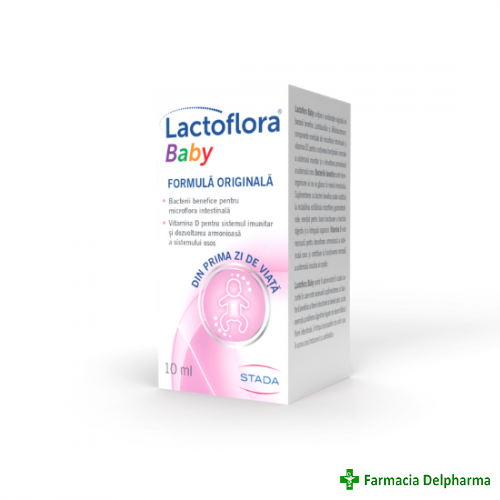 Lactoflora Baby picaturi x 10 ml, Stada