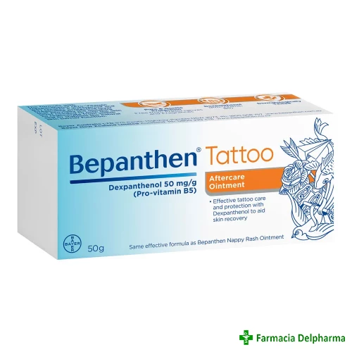 Bepanthen Tattoo unguent pentru ingrijirea tatuajelor x 50 g, Bayer