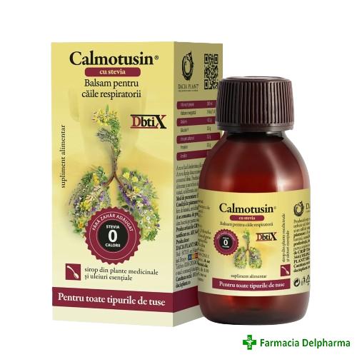 Calmotusin cu stevie dbtix sirop x 100 ml