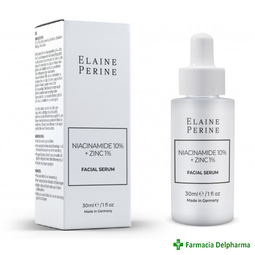 Ser facial cu Niacinamida 10% + Zinc 1% x 30 ml, Elaine Perine