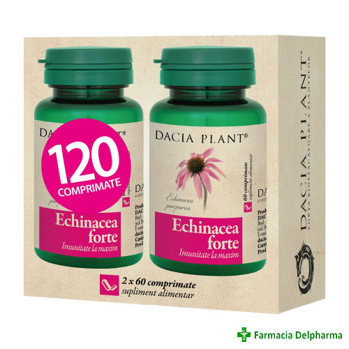 Echinacea Forte x 60 compr. 1+1 gratis, Dacia Plant