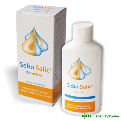 Sebo Salic Duo Active sampon antimatreata x 125 ml, Slavia Pharm