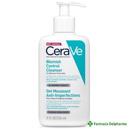 Gel de curatare spumant anti-imperfectiuni x 236 ml, CeraVe