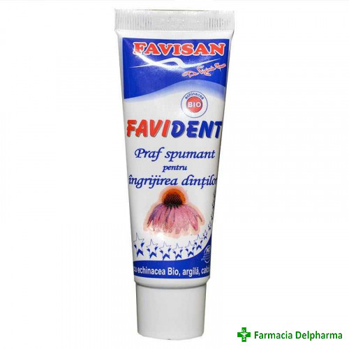 Praf spumant pentru ingrijirea dintilor Favident x 50 ml, Favisan