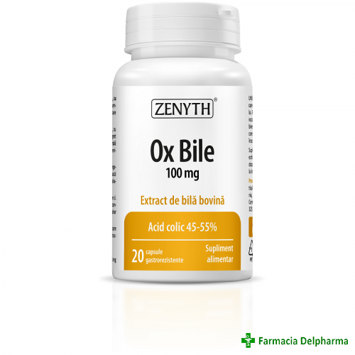 Ox Bile 100 mg x 20 caps., Zenyth