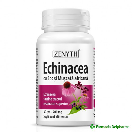 Echinacea cu Soc si Muscata Africana x 30 caps., Zenyth