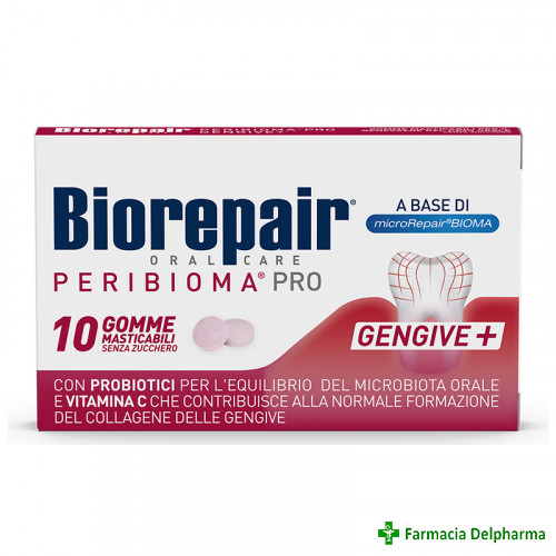 Guma dentara Peribioma Pro Biorepair x 10 compr. mast., Coswell