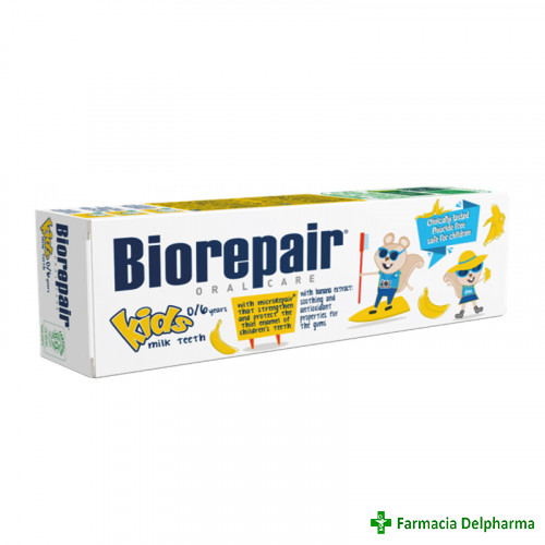 Pasta de dinti banana 0-6 ani Biorepair Kids x 50 ml, Coswell