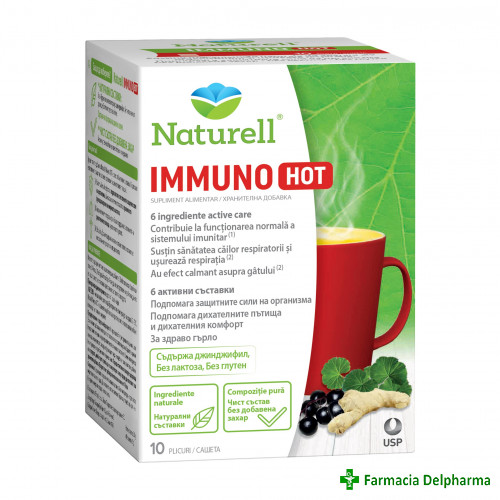 Naturell Immuno Hot x 10 plicuri, USP
