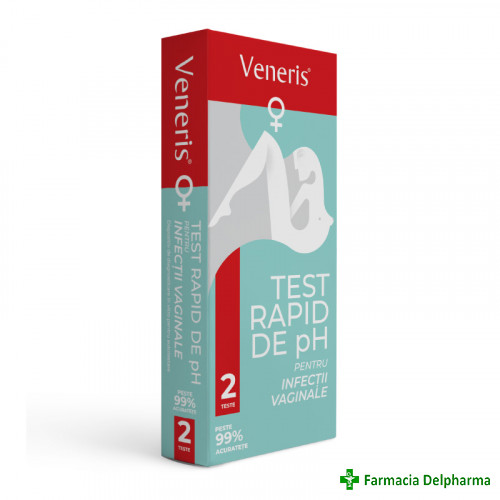 Test rapid de pH pentru infectii vaginale x 2 buc., Veneris