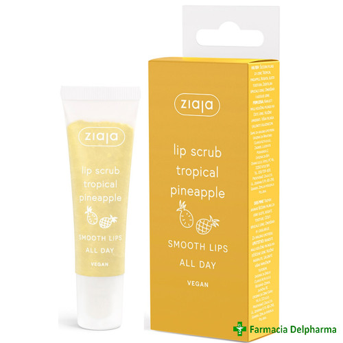 Scrub pentru buze cu ananas (Lip Care) x 12 ml, Ziaja