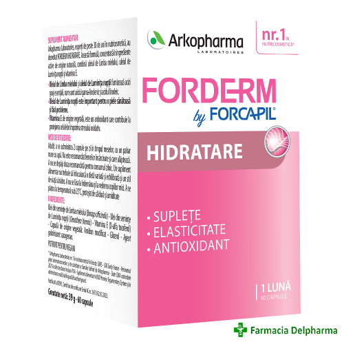 Forcapil forderm hidratare x 60 caps.