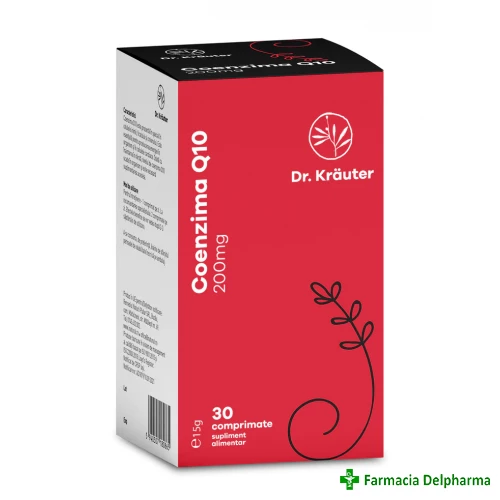 Coenzima Q10 200 mg x 30 compr., Dr. Krauter