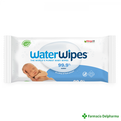 Servetele umede biodegradabile water wipes x 60 buc