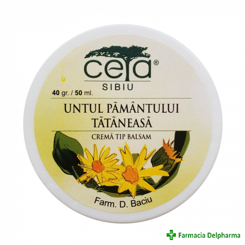 Crema tip balsam cu Untul Pamantului + Tataneasa x 40 g, Ceta