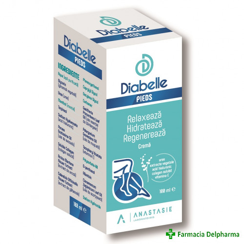 Crema pentru piciorul diabetic Diabelle Pieds x 100 ml, Anastasie Laboratoires