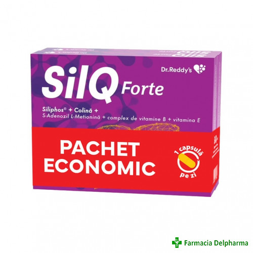 Silq forte x 15 caps. 1+1 pachet economic