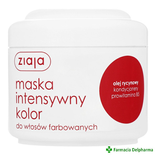 Masca de par cu ulei de ricin si floarea soarelui pentru par vopsit x 200 ml, Ziaja