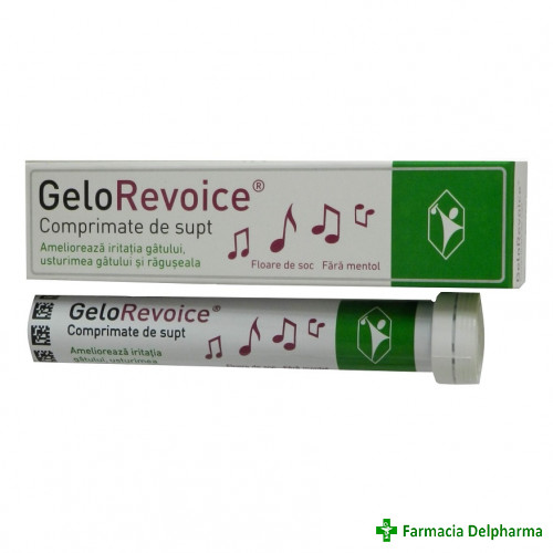 GeloRevoice Floare de Soc (fara mentol) x 20 compr. supt, Phol Boskamp