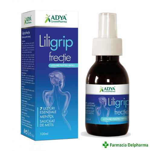 Liligrip frectie lotiune pentru masaj x 100 ml, Adya