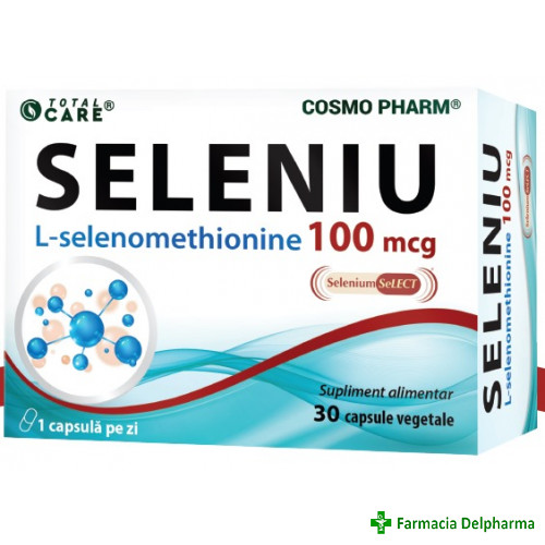 Seleniu 100 mcg Total Care x 30 caps., Cosmopharm