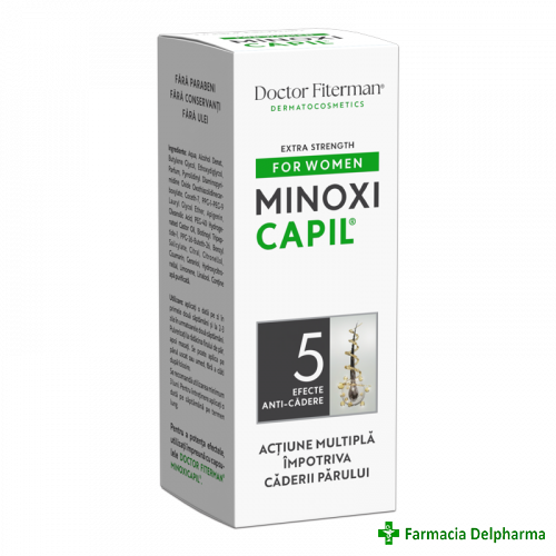 Minoxicapil Women spray impotriva caderii parului x 60 ml, Doctor Fiterman