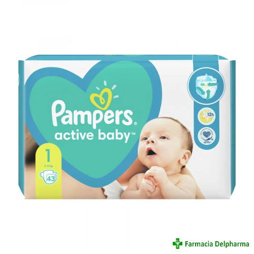 Scutece Pampers Active Baby Nr. 1 2-5 kg  x 43 buc.